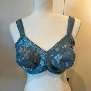 Wacoal Aqua Awareness Floral Lace Full Coverage Underwire Bra Size 38DD